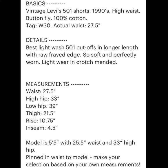 Vintage Levi’s 501 shorts - Picture 4 of 4